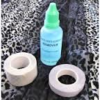 Dissolvant et bande adhésive pour extensions TAPE
